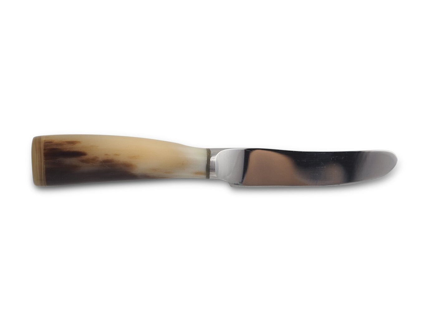 Abbeyhorn butter knife with light coloured horn handle