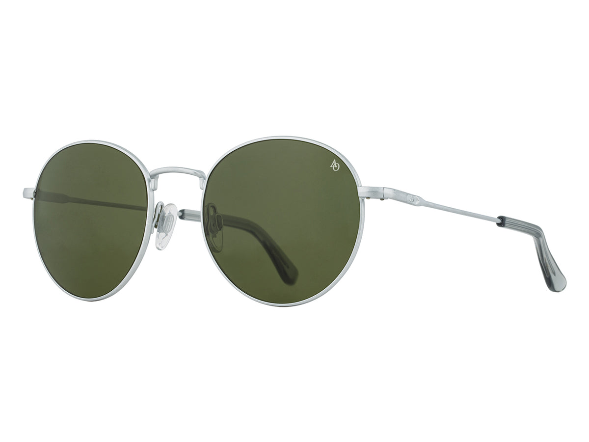 AO-1002 Matte Silver Green Nylon Lens Polarised