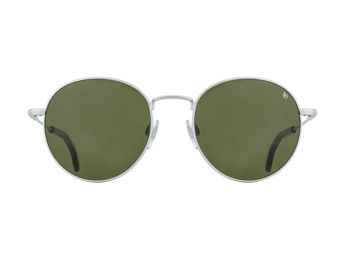 AO-1002 Matte Silver Green Nylon Lens Polarised