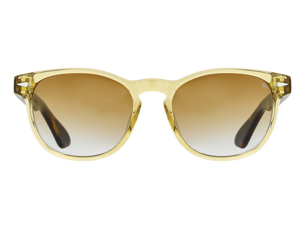 AO-1004 Yellow Crystal & Tortoise Brown Gradient Nylon Lens