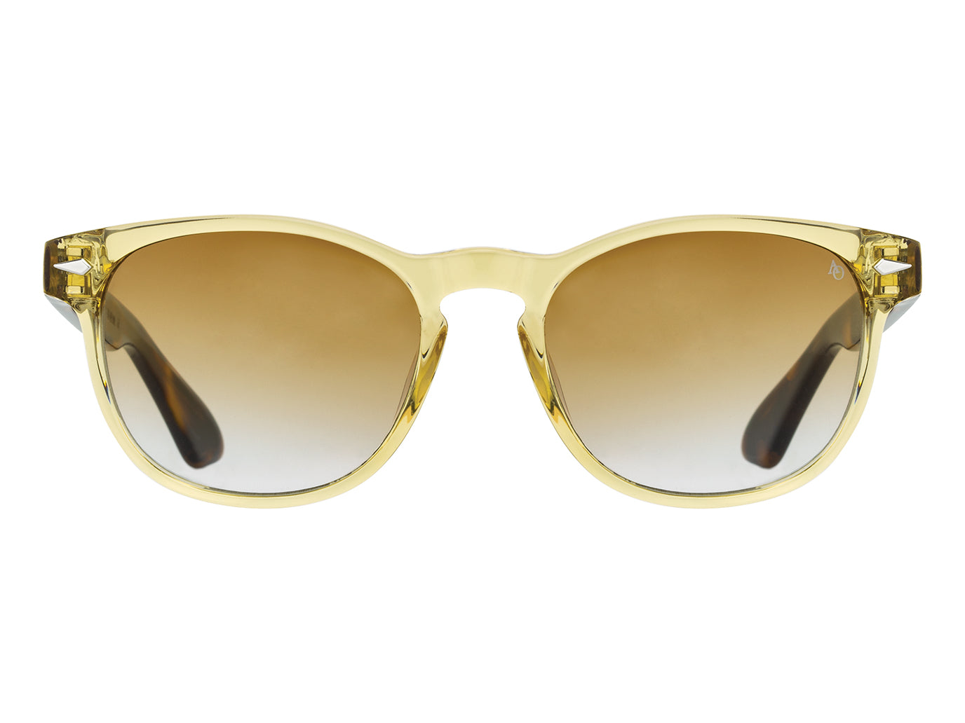 AO-1004 Yellow Crystal & Tortoise Brown Gradient Nylon Lens