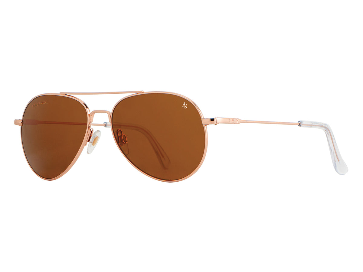 General Rose Gold Brown Glass Lens Polarised