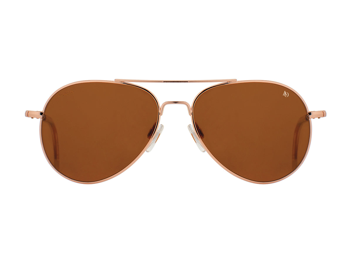 General Rose Gold Brown Glass Lens Polarised