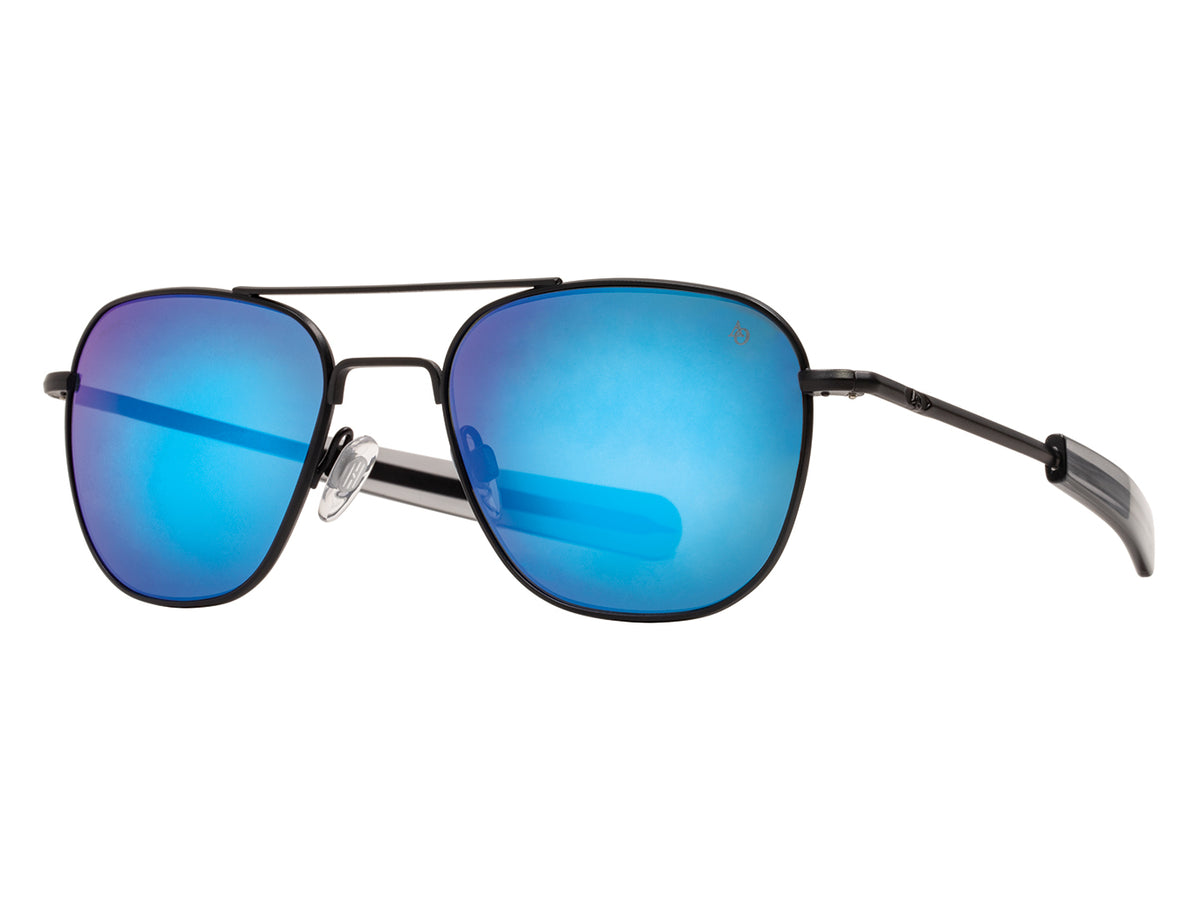 Original Pilot Black Blue Mirror Glass Lens Polarised