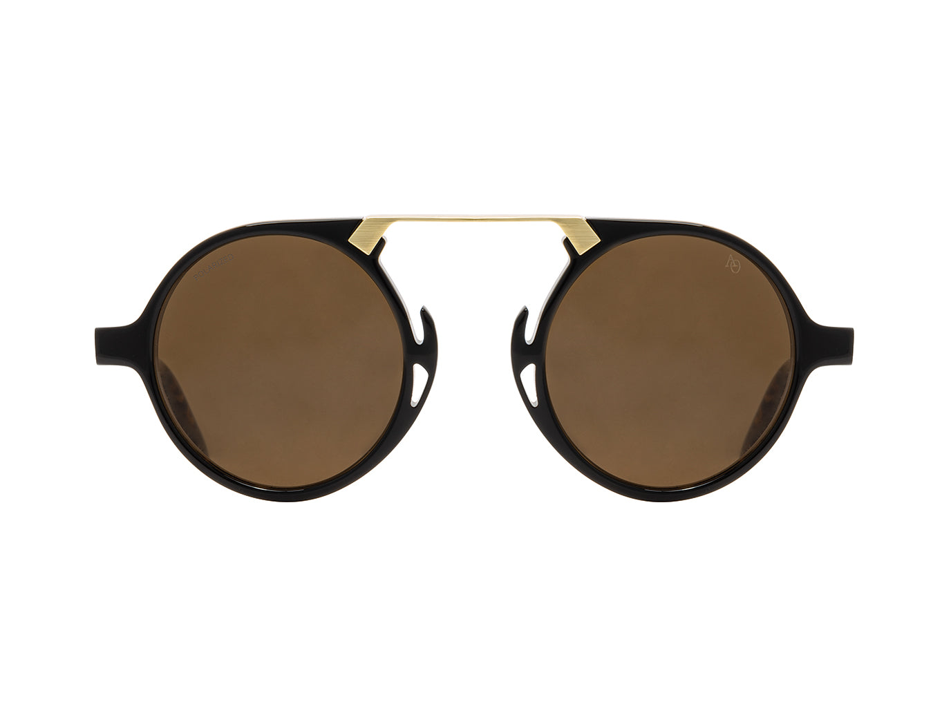 Oxford Black Tortoise & Gold Brown Nylon Lens Polarised