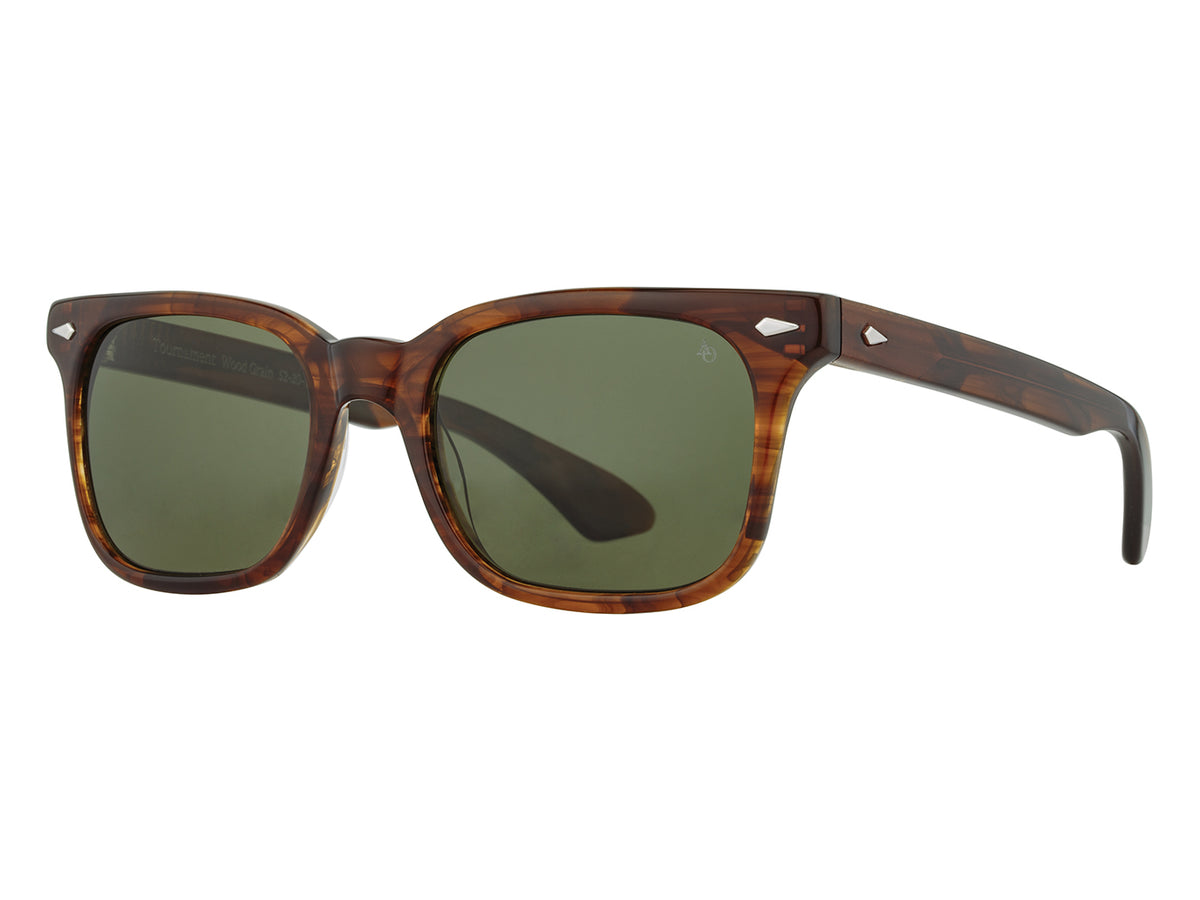 Tournament Woodgrain Green Nylon Lens