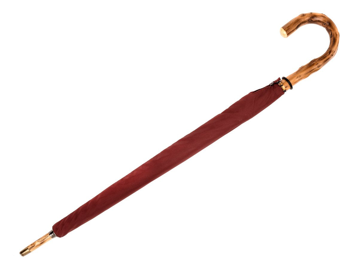 Canopy cover of solid congo Fox Umbrella with burgundy canopy