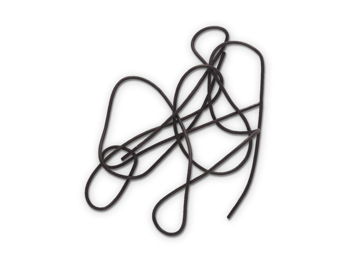 Round Waxed Cotton Laces 72cm Dark Brown