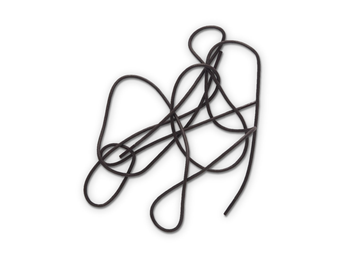 Round Waxed Cotton Laces 72cm Dark Brown