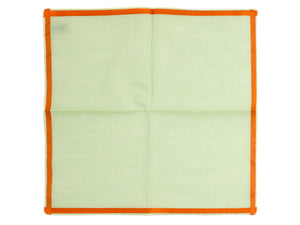 Green-Orange Amalfi Pocket Square