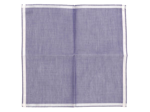 Navy-White Amalfi Pocket Square