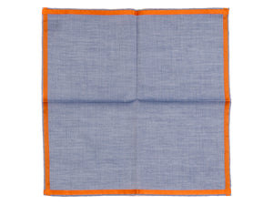 Blue-Orange Amalfi Pocket Square