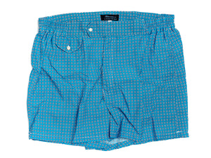 Swimming Trunks Floral Light Blue