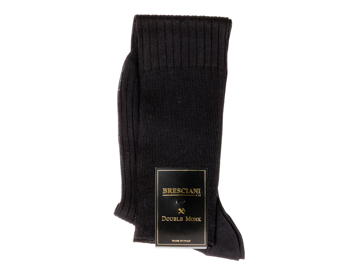 Knee Length Cotton Socks Navy